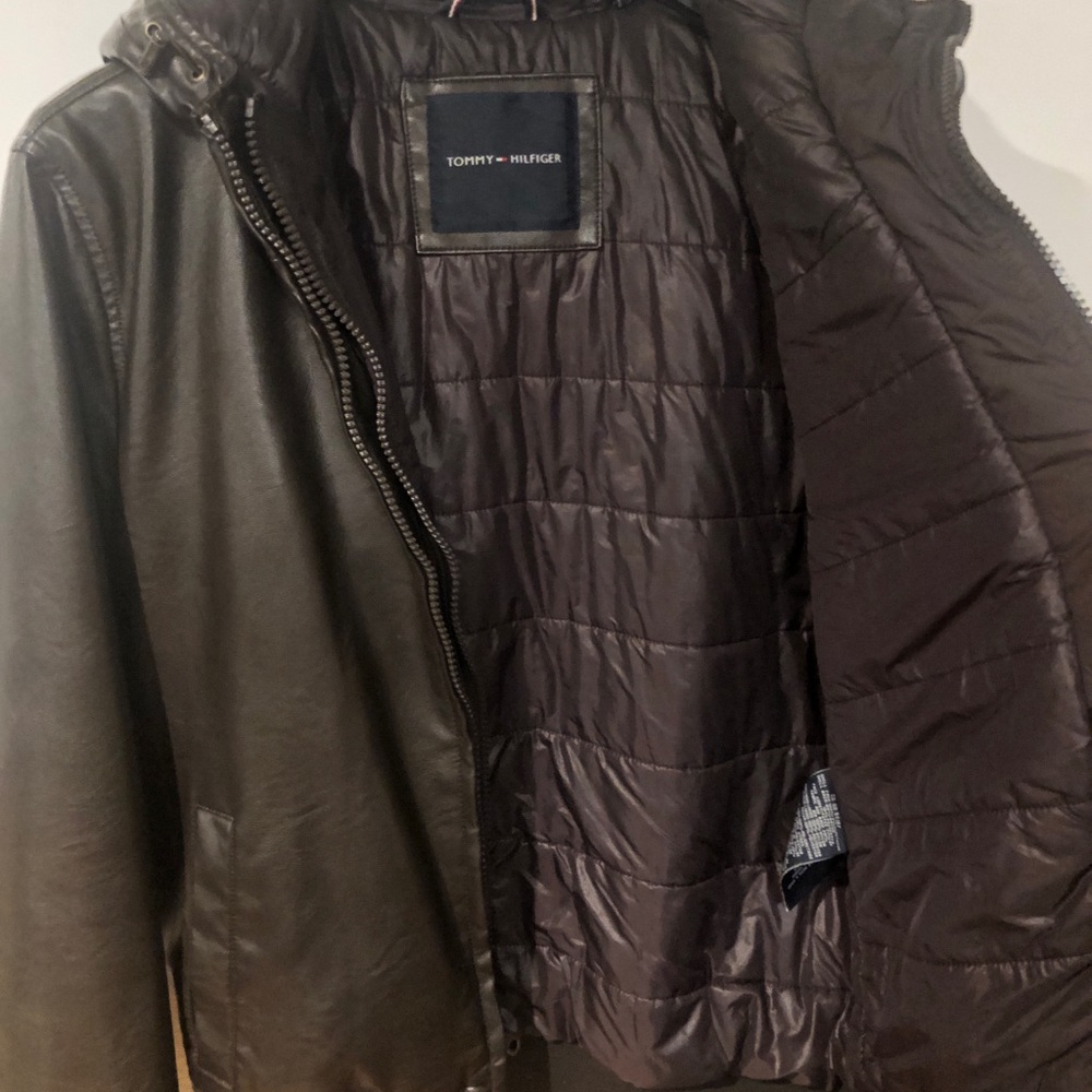 Brown Tommy Hilfiger Bomber Jacket - Picture 2 of 5